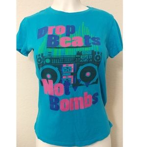 next level apparel retro music short sleeve tee